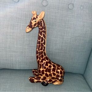 Handmade and Hand-Painted Ceramic Giraffe Figurine RARE Gorgeous Detail Safari